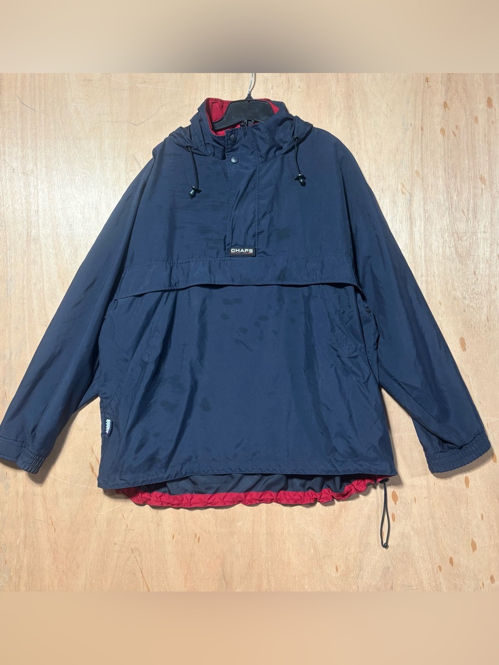 Ralph Lauren Chaps Navy Jacket with Red Logo Patch